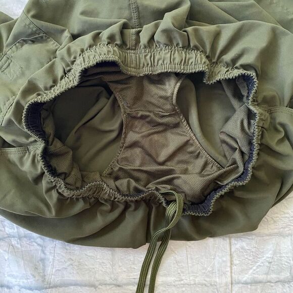 Puritan men XL pull on swim trunks w/elastic drawstring waist olive green - Picture 6 of 10